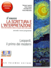copertina Il nuovo La scrittura e l'interpretazione - Edizione Rossa - Leopardi, il primo dei moderni